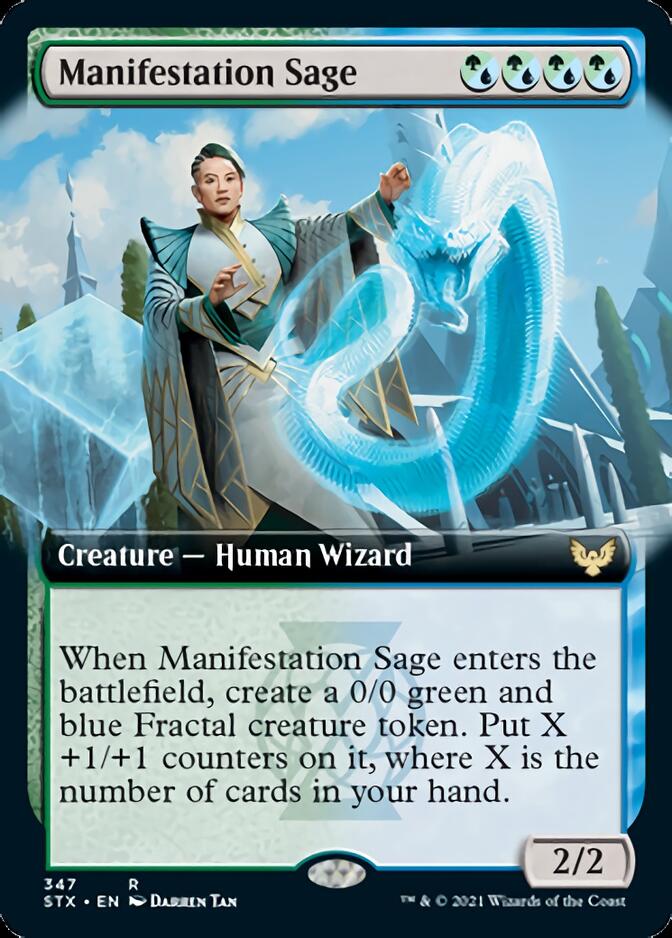 Manifestation Sage (Extended Art) [Strixhaven: School of Mages] | Silver Goblin