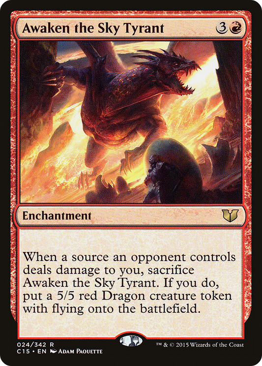Awaken the Sky Tyrant (024) - Commander 2015