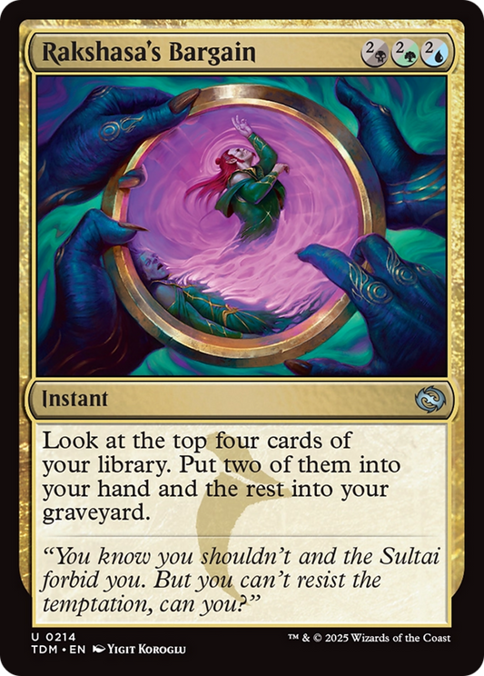 Rakshasa's Bargain (214) - Tarkir: Dragonstorm
