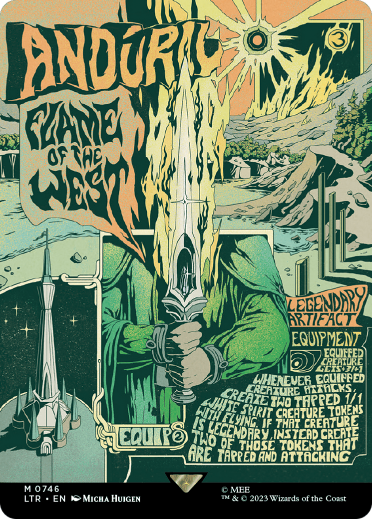Anduril, Flame of the West (Borderless Poster) [The Lord of the Rings: Tales of Middle-Earth] Foil