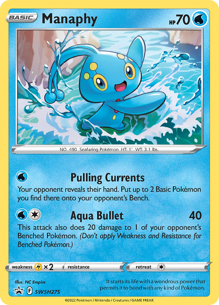 Manaphy (SWSH275) [Sword & Shield: Black Star Promos] | Silver Goblin