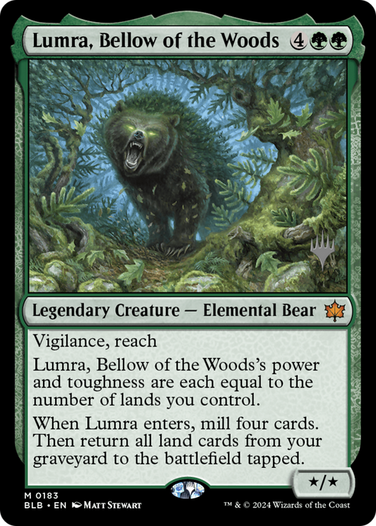 Lumra, Bellow of the Woods (Promo Pack) [Bloomburrow Promos] Foil