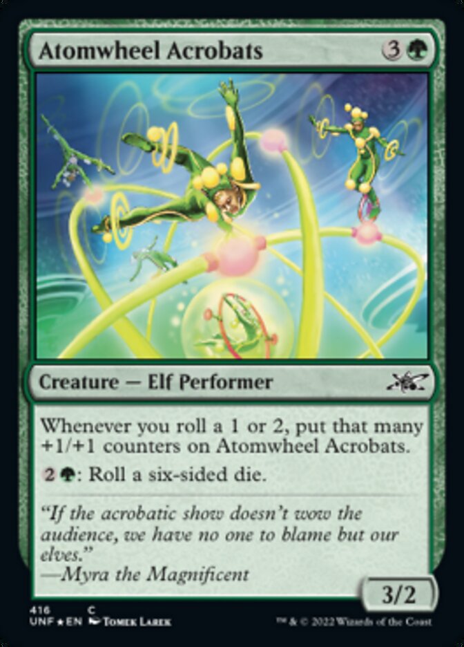 Atomwheel Acrobats (Galaxy Foil) [Unfinity] | Silver Goblin