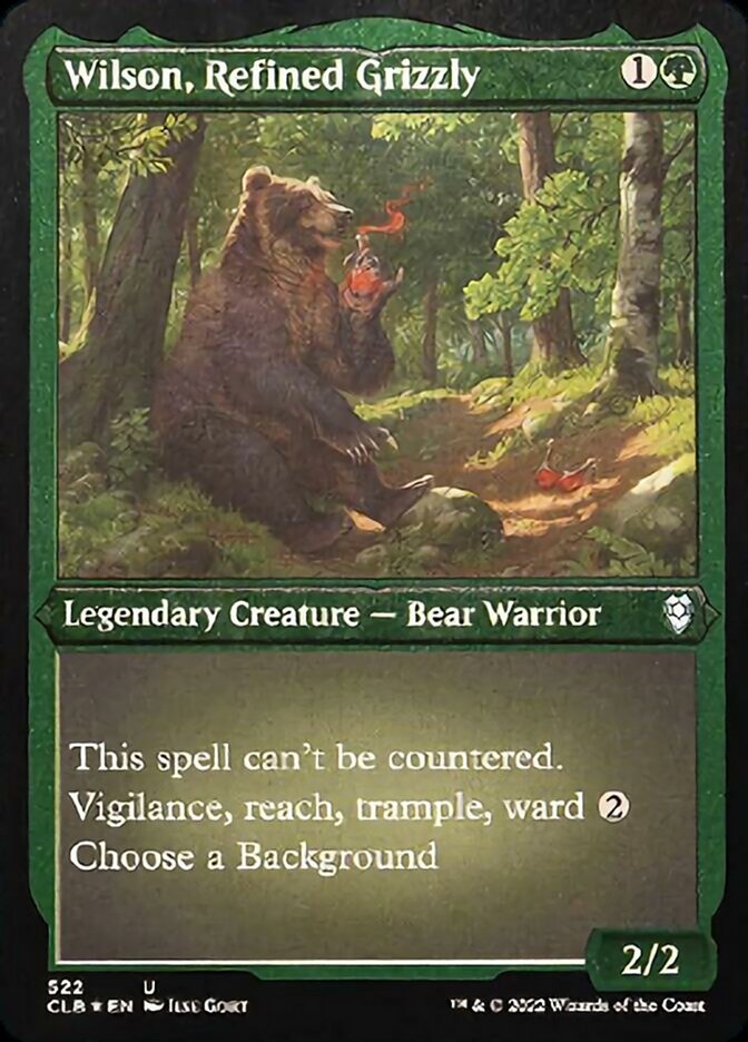 Wilson, Refined Grizzly (Foil Etched) [Commander Legends: Battle for Baldur's Gate] | Silver Goblin