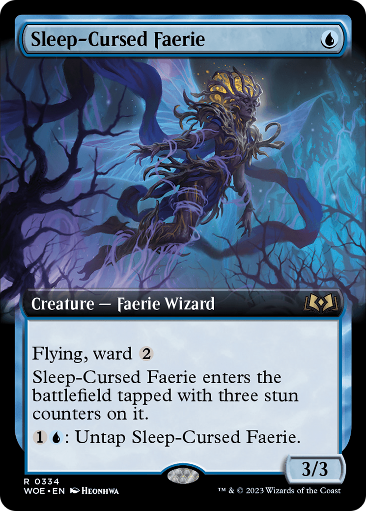 Sleep-Cursed Faerie (Extended Art) [Wilds of Eldraine] Foil