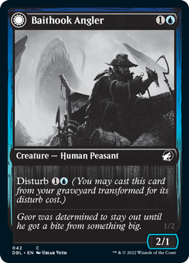 Baithook Angler // Hook-Haunt Drifter [Innistrad: Double Feature] Foil