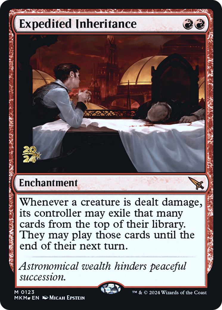 Expedited Inheritance [Murders at Karlov Manor Prerelease Promos] | Silver Goblin