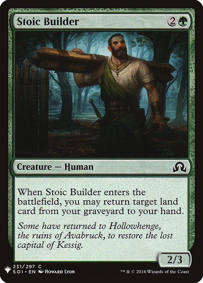 Stoic Builder [Mystery Booster] | Silver Goblin