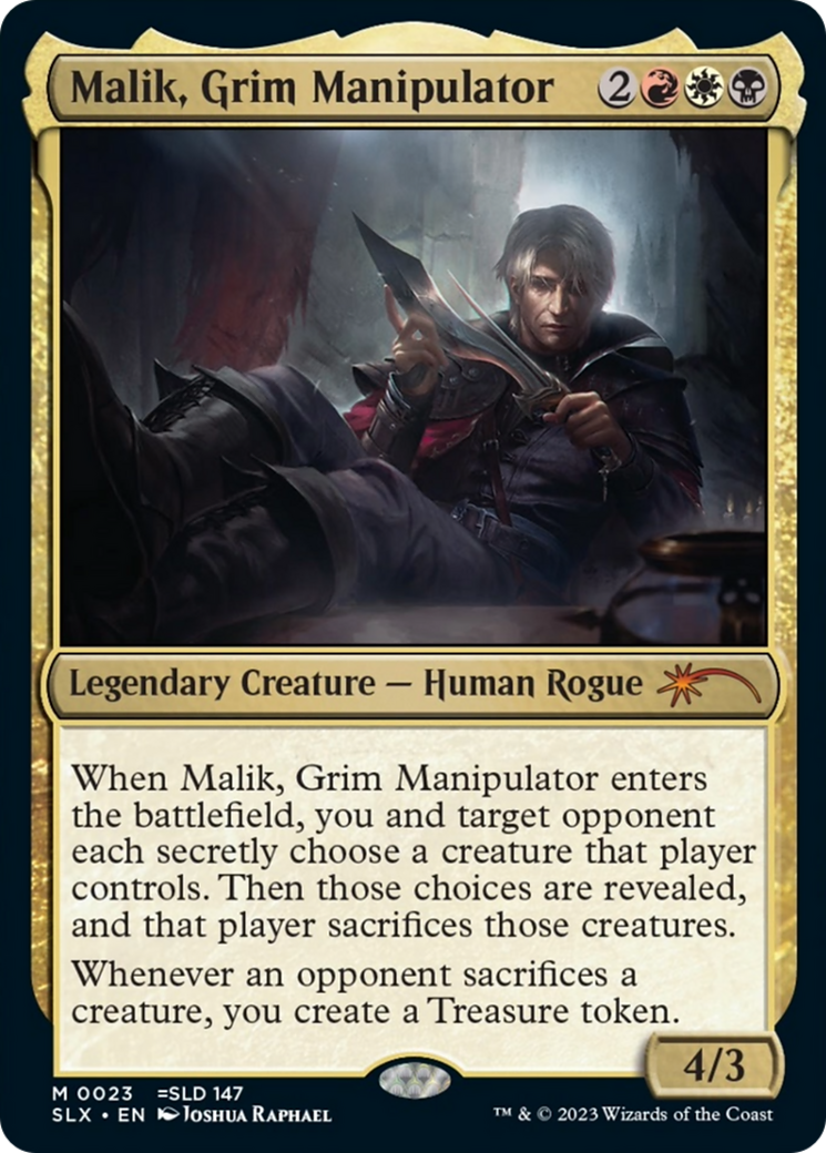 Malik, Grim Manipulator [Secret Lair: Universes Within] Foil