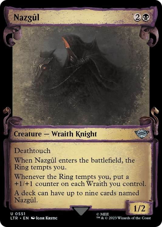 Nazgul (0551) [The Lord of the Rings: Tales of Middle-Earth Showcase Scrolls] Foil