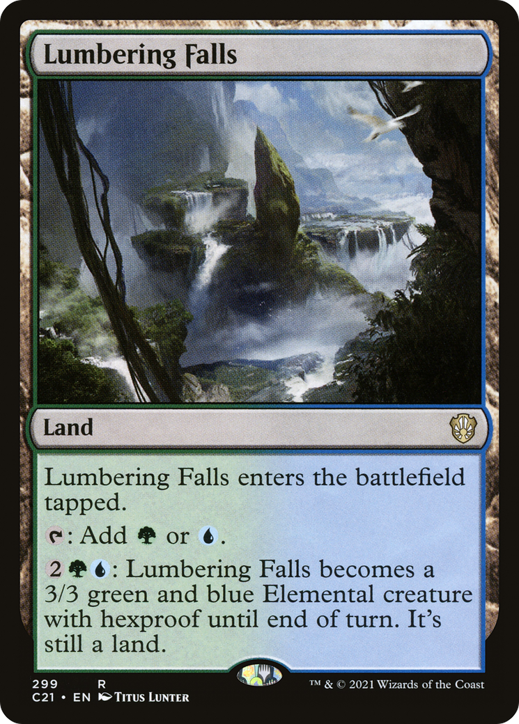 Lumbering Falls [Commander 2021] | Silver Goblin