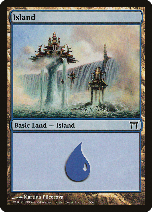 Island (293) [Champions of Kamigawa] Foil