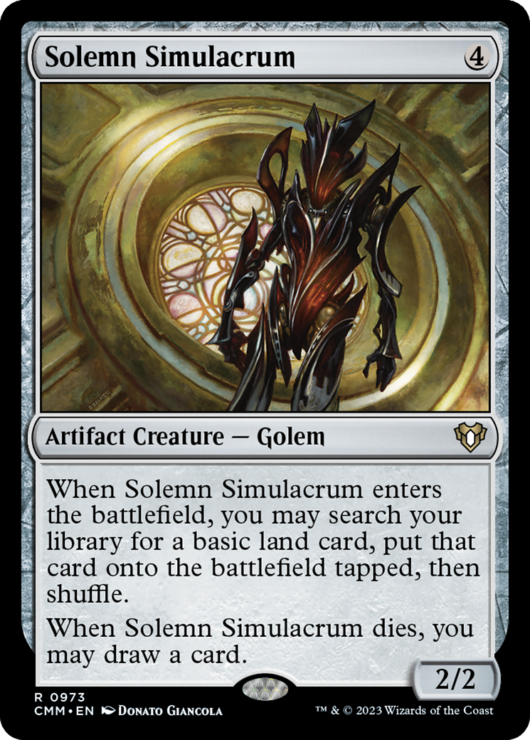 Solemn Simulacrum [Commander Masters]