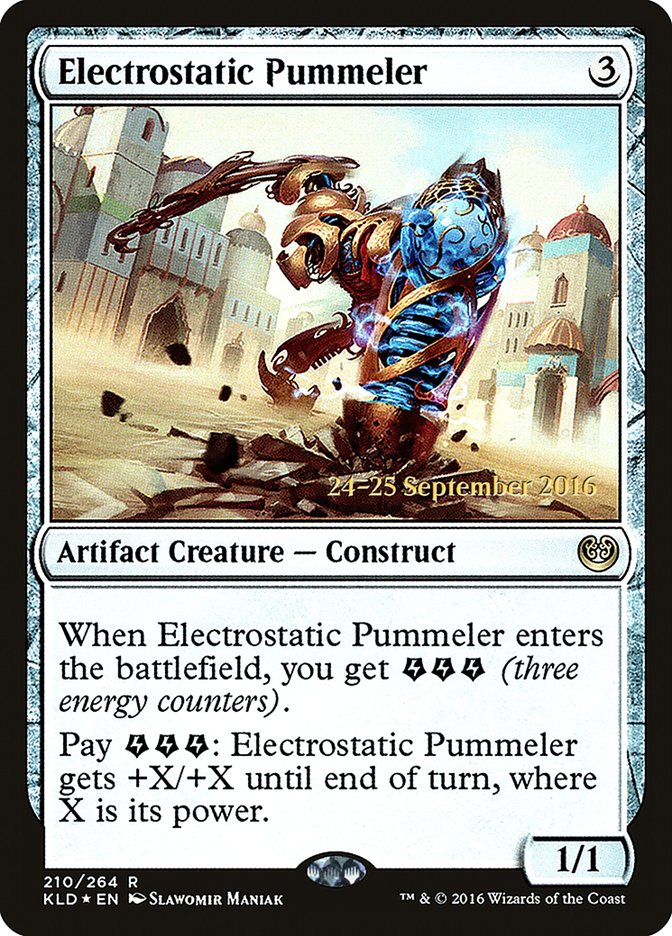 Electrostatic Pummeler [Kaladesh Prerelease Promos] | Silver Goblin