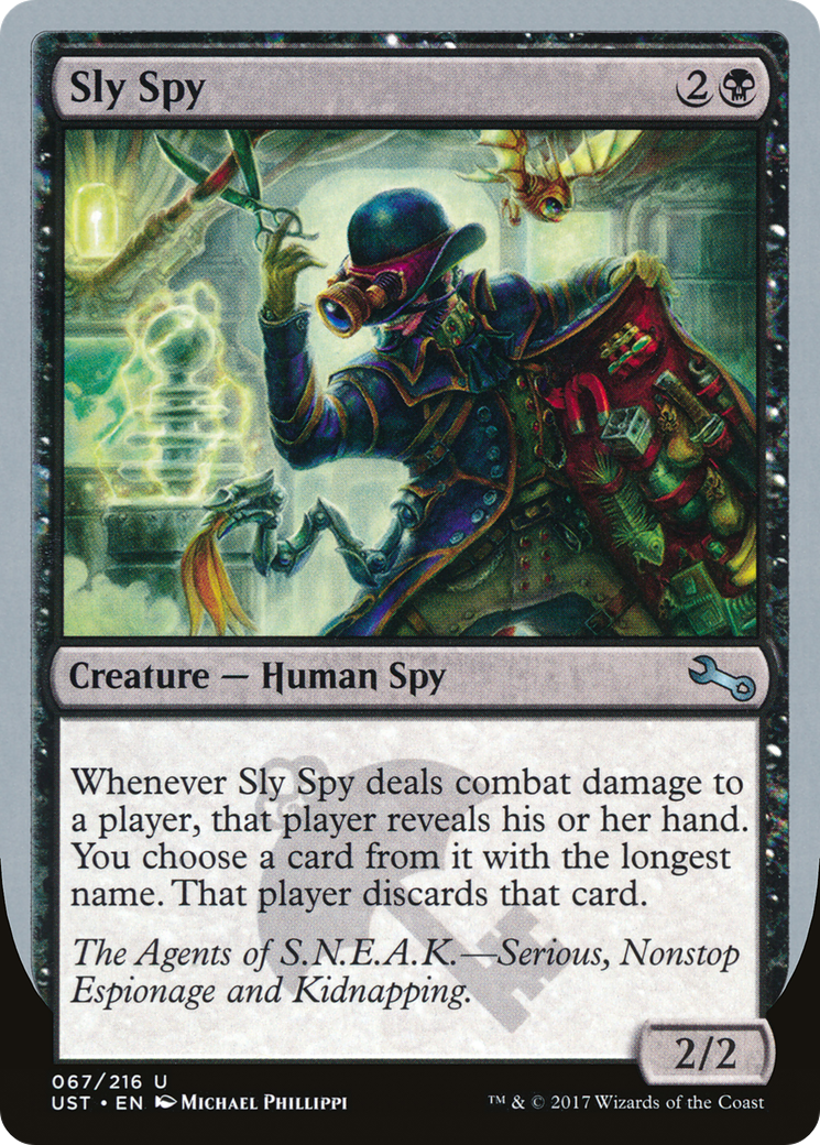 Sly Spy ("Serious, Nonstop Espionage and Kidnapping") [Unstable] Foil
