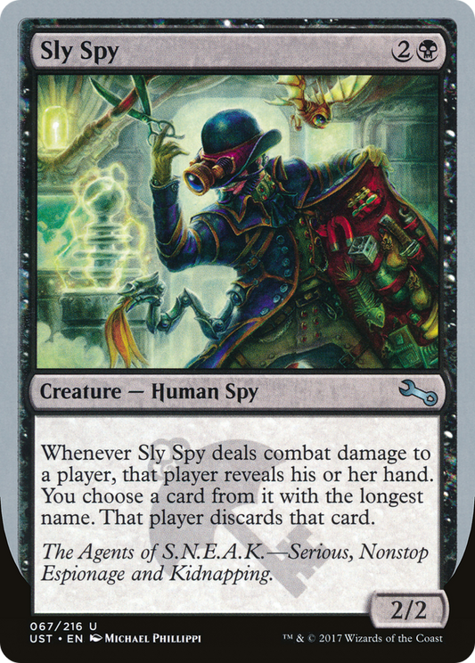 Sly Spy ("Serious, Nonstop Espionage and Kidnapping") [Unstable] Foil