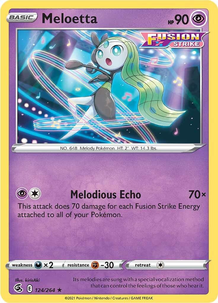 Meloetta (124/264) [Sword & Shield: Fusion Strike] | Silver Goblin