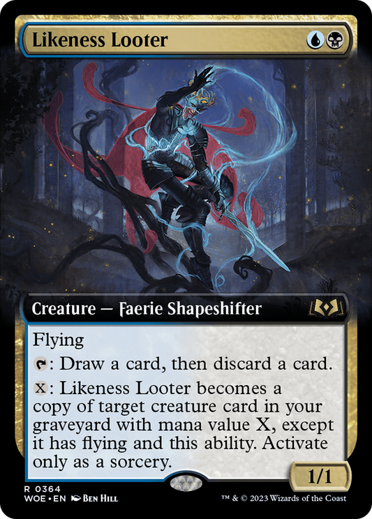 Likeness Looter (Extended Art) [Wilds of Eldraine] Foil