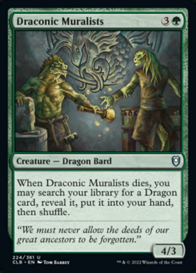 Draconic Muralists [Commander Legends: Battle for Baldur's Gate] | Silver Goblin