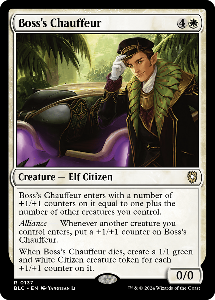 Boss's Chauffeur [Bloomburrow Commander] | Silver Goblin