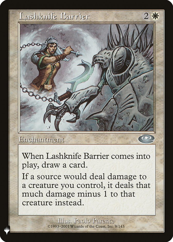 Lashknife Barrier [Mystery Booster] | Silver Goblin