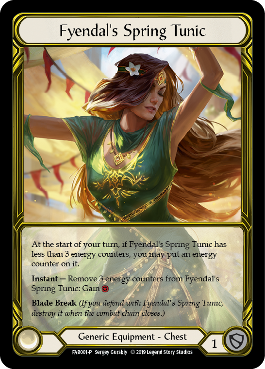 Fyendal's Spring Tunic [FAB001-P] (Promo)  1st Edition Cold Foil - Golden | Silver Goblin