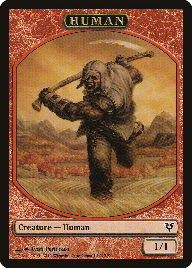 Human Token (007) - Avacyn Restored Tokens
