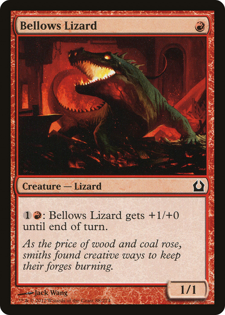 Bellows Lizard [Return to Ravnica] Foil