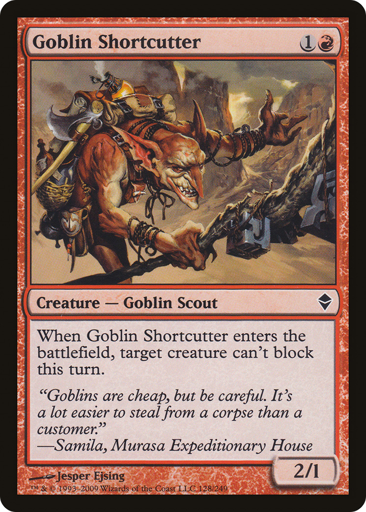 Goblin Shortcutter [Zendikar] Foil