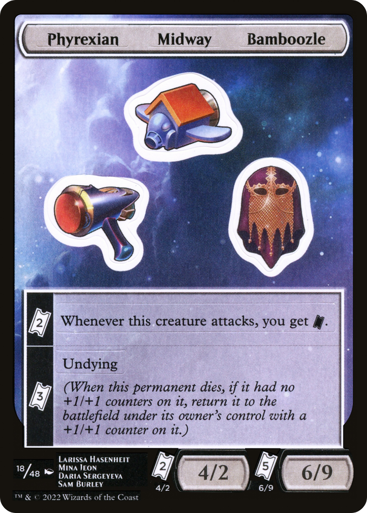 Phyrexian Midway Bamboozle [Unfinity Stickers] | Silver Goblin