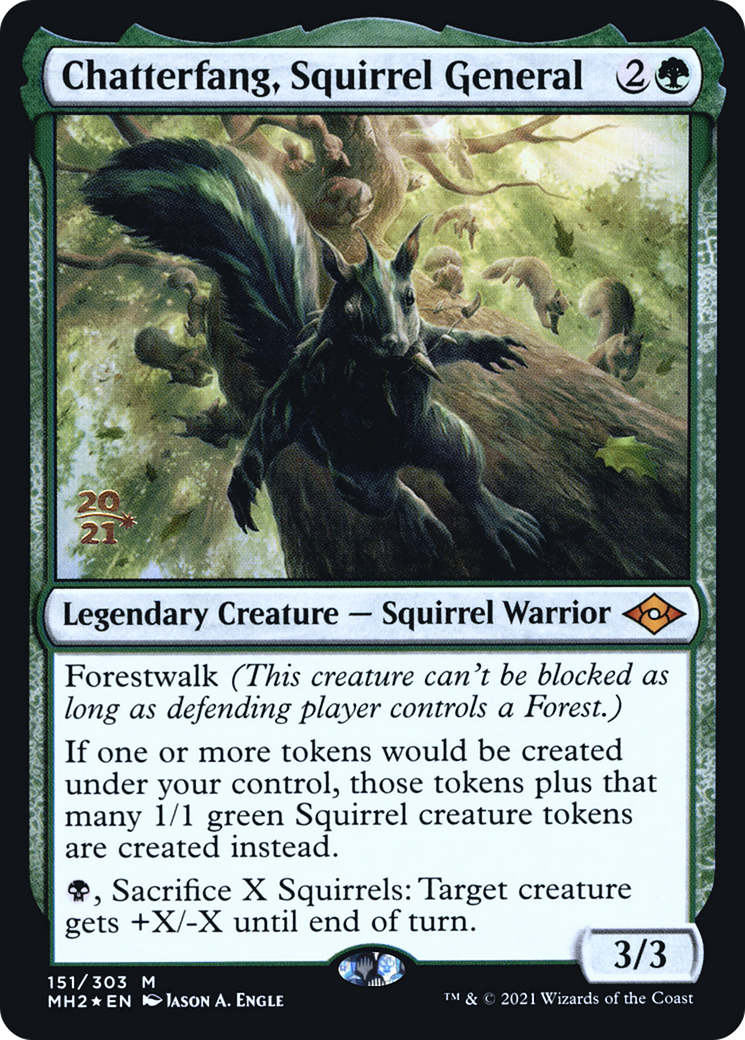 Chatterfang, Squirrel General [Modern Horizons 2 Prerelease Promos]