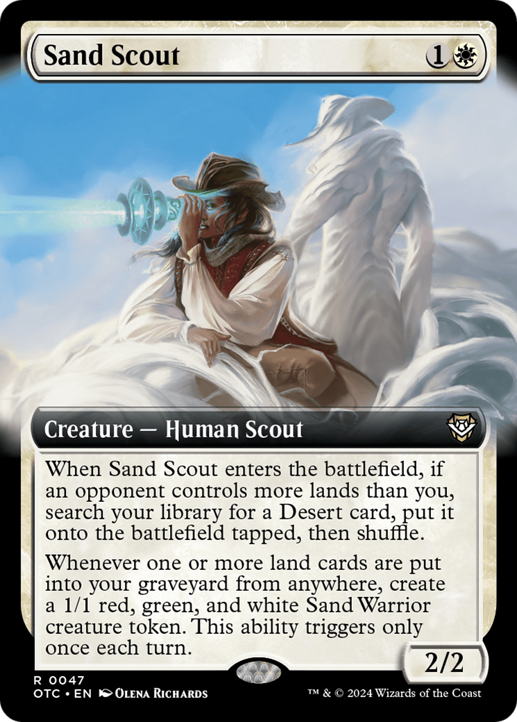 Sand Scout (Extended Art) [Outlaws of Thunder Junction Commander] | Silver Goblin