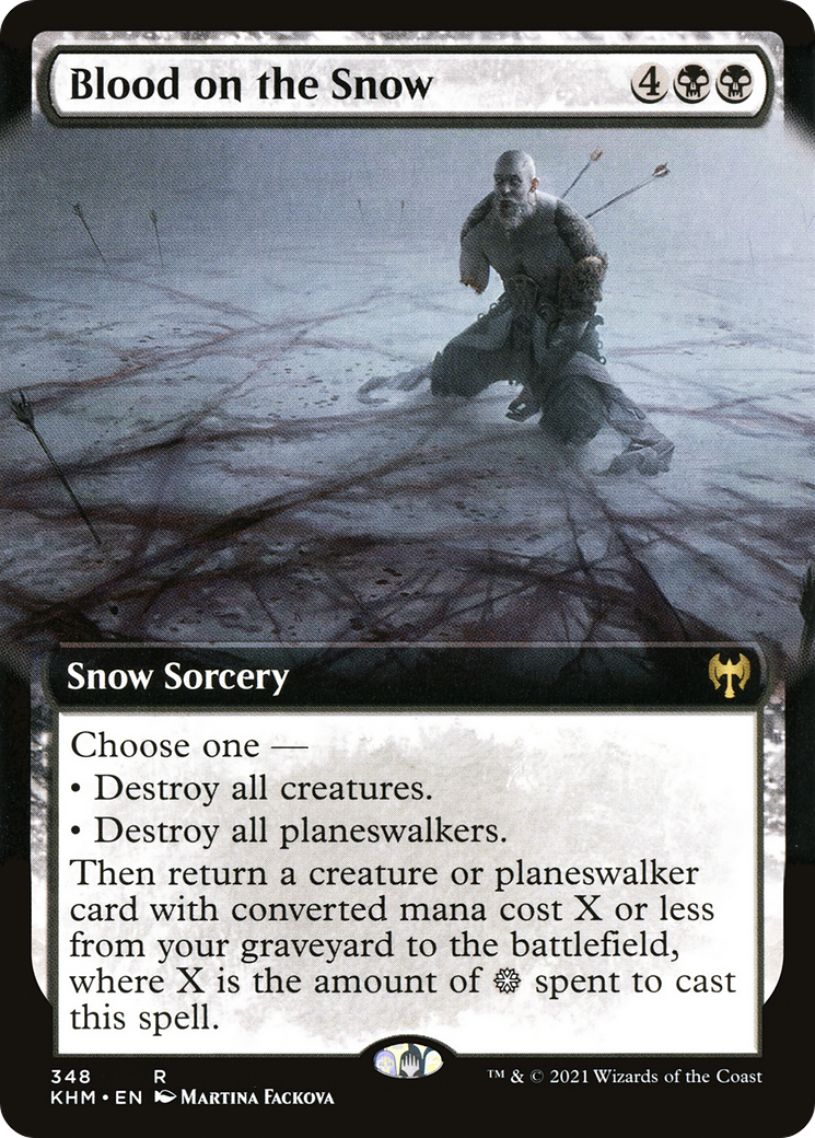 Blood on the Snow (Extended Art) [Kaldheim] | Silver Goblin