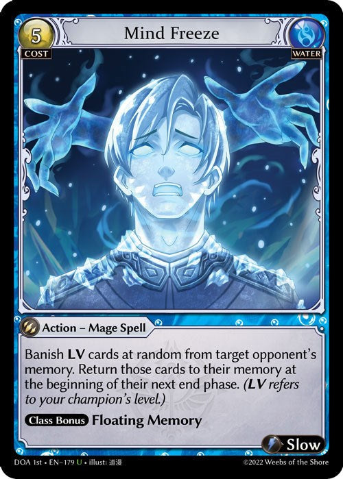 Mind Freeze (179) [Dawn of Ashes: 1st Edition] Foil