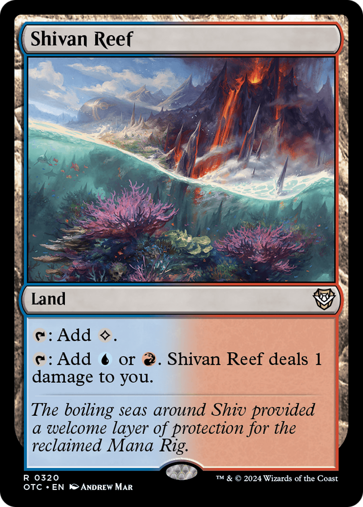 Shivan Reef [Outlaws of Thunder Junction Commander] | Silver Goblin
