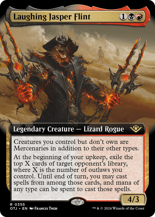 Laughing Jasper Flint (Extended Art) [Outlaws of Thunder Junction] Foil