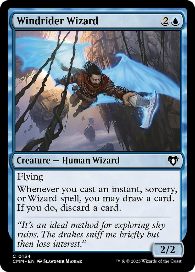 Windrider Wizard [Commander Masters] | Silver Goblin