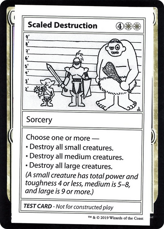Scaled Destruction (2021 Edition) [Mystery Booster Playtest Cards]