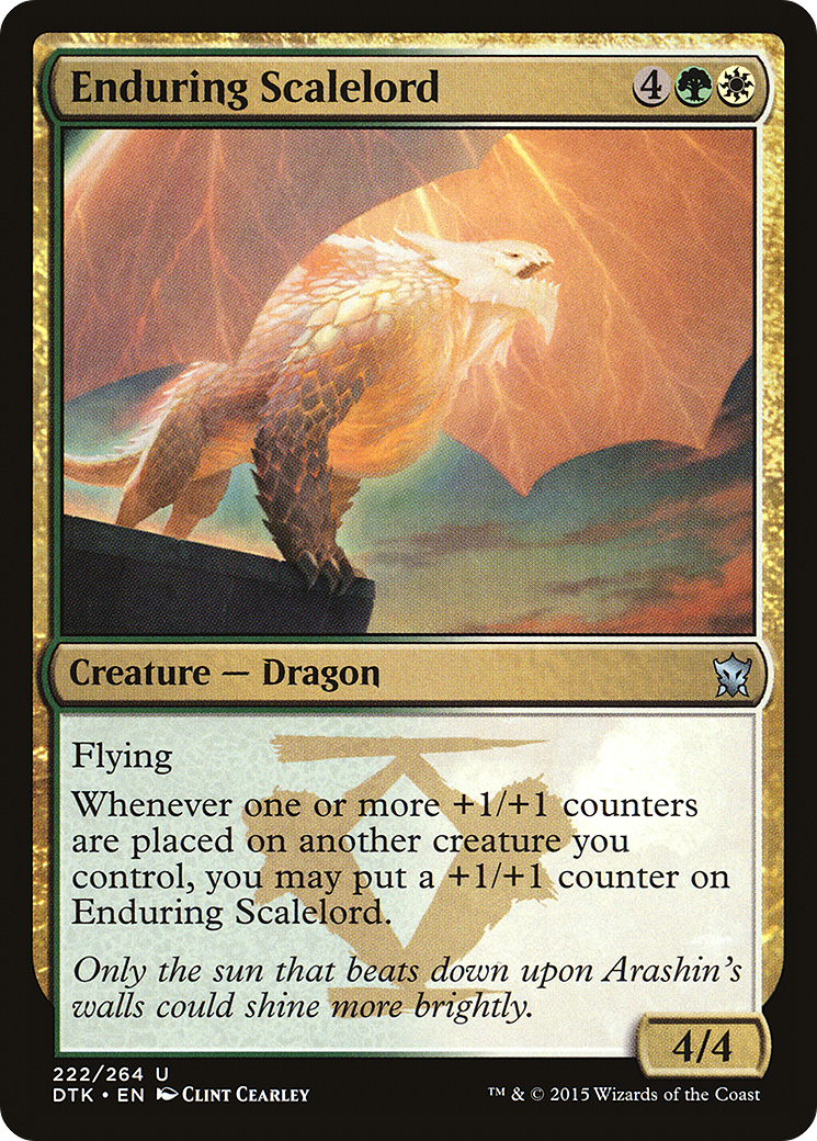 Enduring Scalelord [Dragons of Tarkir] Foil