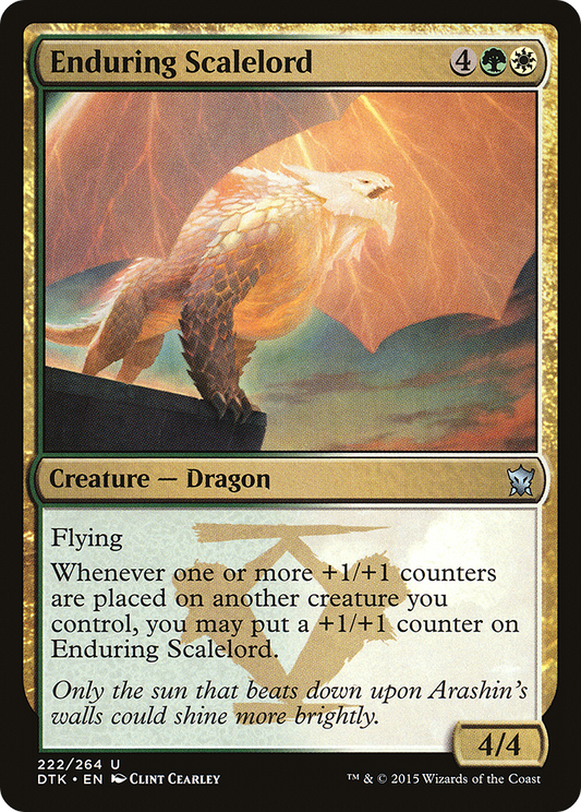 Enduring Scalelord [Dragons of Tarkir] Foil