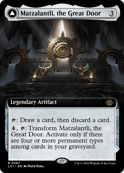 Matzalantli, the Great Door // The Core (Extended Art) [The Lost Caverns of Ixalan] Foil