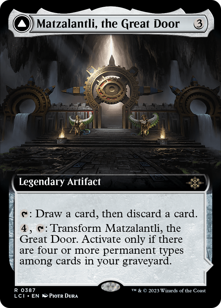 Matzalantli, the Great Door // The Core (Extended Art) [The Lost Caverns of Ixalan] Foil