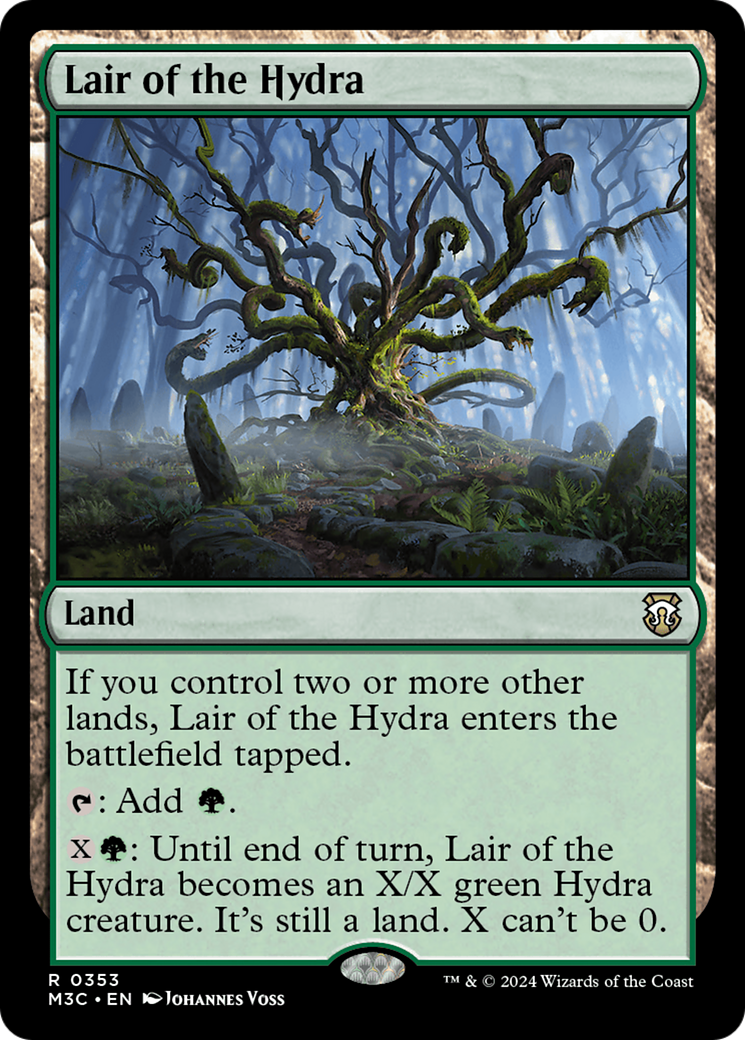 Lair of the Hydra (Ripple Foil) [Modern Horizons 3 Commander] | Silver Goblin