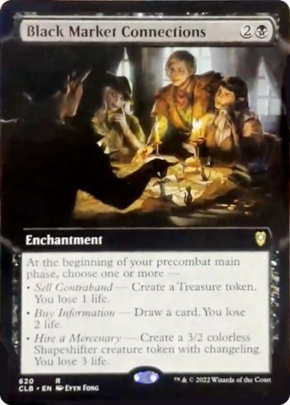 Black Market Connections (Extended Art) [Commander Legends: Battle for Baldur's Gate] | Silver Goblin