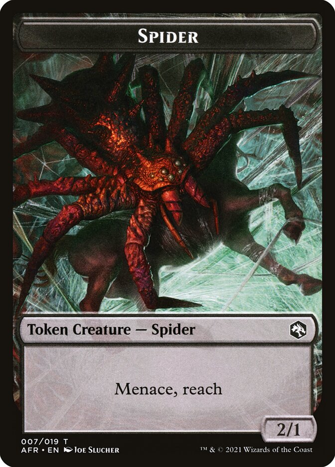 Spider // Vecna Double-Sided Token [Dungeons & Dragons: Adventures in the Forgotten Realms Tokens] | Silver Goblin