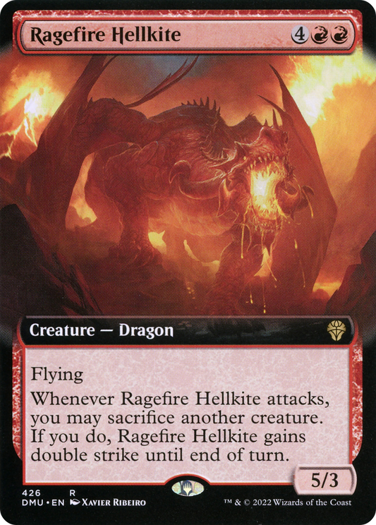Ragefire Hellkite (Extended Art) [Dominaria United] Foil