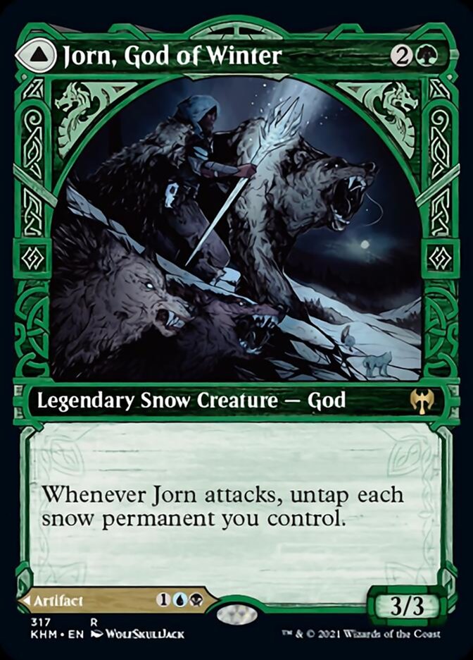 Jorn, God of Winter // Kaldring, the Rimestaff (Showcase) [Kaldheim] Foil