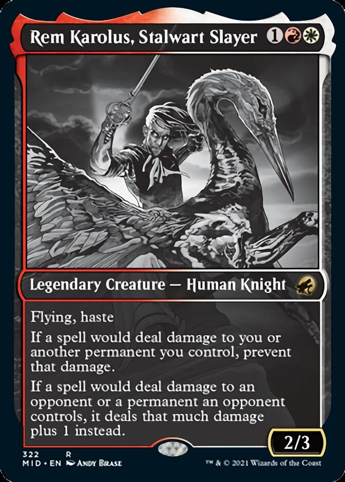 Rem Karolus, Stalwart Slayer (Showcase Eternal Night) [Innistrad: Midnight Hunt] | Silver Goblin