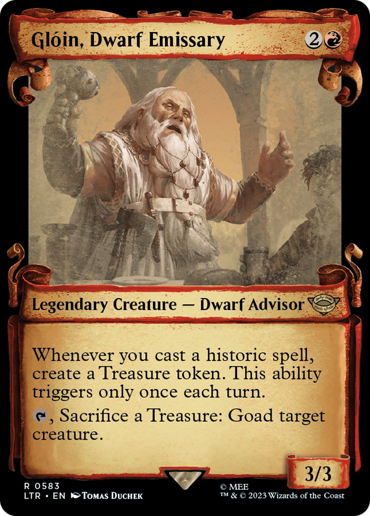 Gloin, Dwarf Emissary [The Lord of the Rings: Tales of Middle-Earth Showcase Scrolls] Foil