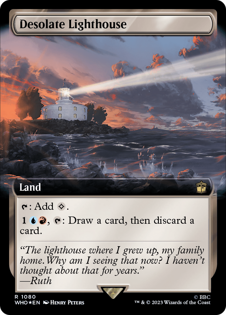 Desolate Lighthouse (Extended Art) (Surge Foil) [Doctor Who] | Silver Goblin
